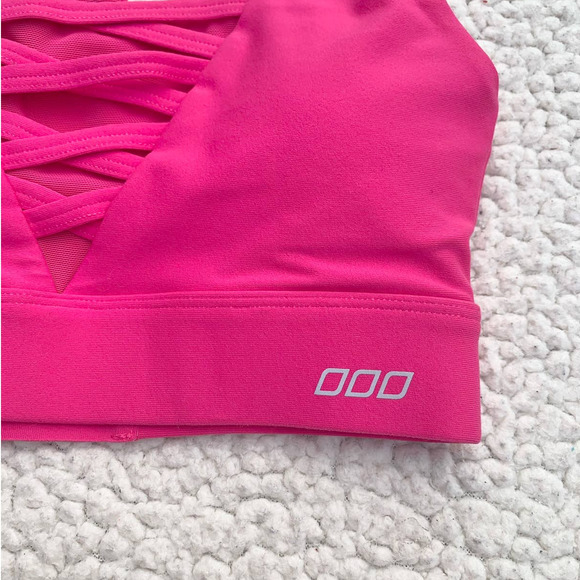 Lorna Jane Hot Pink Stand Out Sports Bra - Picture 5 of 7